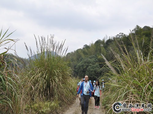 配圖3：愛心車隊(duì)成員步行穿越原始森林，前往便民橋援建地.jpg